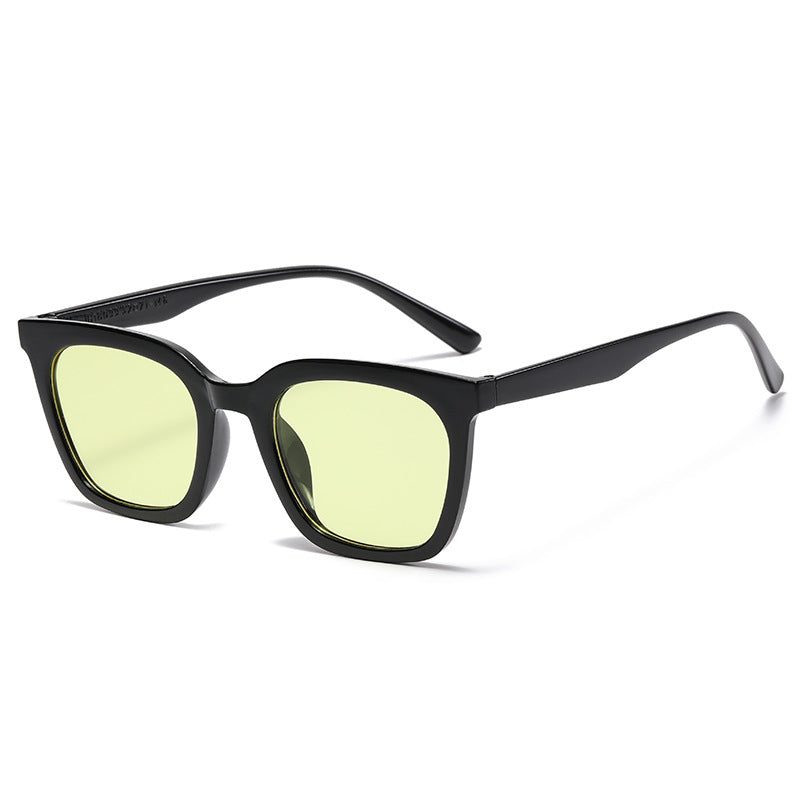 Wholesale Retro Brown Square PC Men's Sunglasses